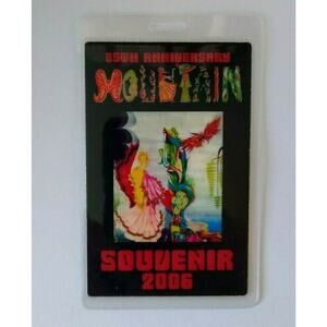 Mountain Leslie West Souvenir Backstage Pass Hard Rock Music 35th Anniversary